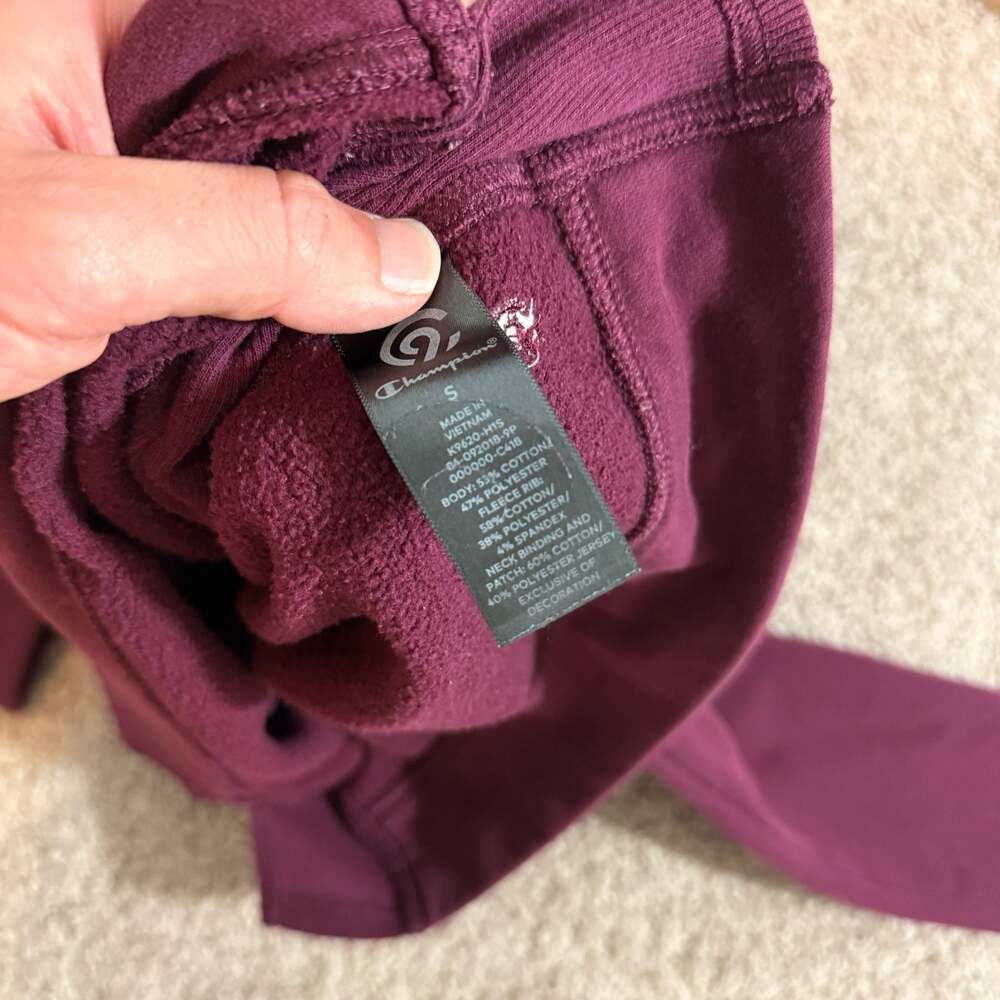 Champion Target Burgundy Fleece Crewneck Sweatshirt Womens Small Pullover - Picture 7 of 8